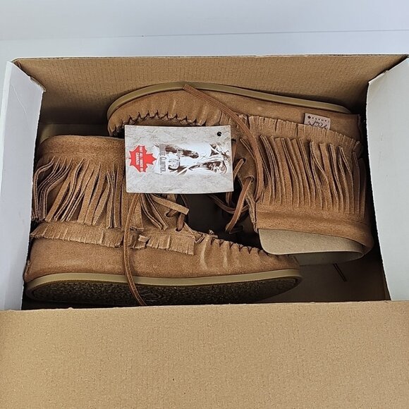 Laurentian Chief Mocassins Eugene Cloutier 137372 Size 4 Canada - Picture 13 of 16